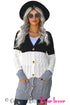 Cozy Cable Knit Button-Front Long Sleeve Cardigan