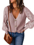 Cozy Diamond Embellished Puff Sleeve Sweater Jacket Women's Loose Fit Cardigan Sweater