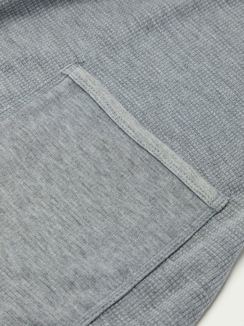 Cozy Gray Ribbed Waffle Knit Spaghetti Strap Jumpsuit