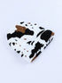 Cozy Knit Cow Print Beanie for Winter Chic