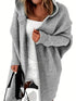 Cozy Oversized Loose Long Sleeve Hooded Knitted Cardigan