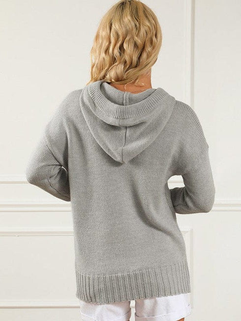 Cozy Oversized Loose Long Sleeve Hooded Knitted Cardigan