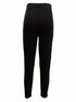 Cozy Solid Thermal Plush High Waist Basic Leggings Pants