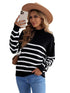 Cozy Stripe High Neck Sweater