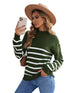 Cozy Stripe High Neck Sweater