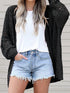 Crochet Loose Long Sleeve Knitted Sweater Cardigan