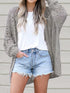 Crochet Loose Long Sleeve Knitted Sweater Cardigan