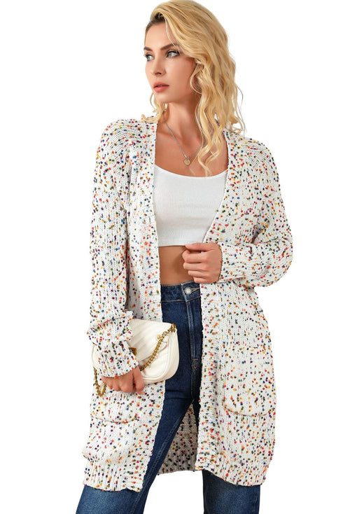 Crochet Loose Long Sleeve Knitted Sweater Cardigan