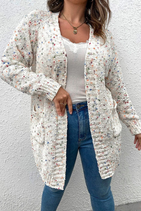 Crochet Loose Long Sleeve Knitted Sweater Cardigan