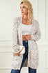 Crochet Loose Long Sleeve Knitted Sweater Cardigan