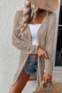 Crochet Loose Long Sleeve Knitted Sweater Cardigan