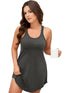 Curve Hem Tank Nightdress with Round Neck for Plus Size Women