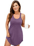 Curve Hem Tank Nightdress with Round Neck for Plus Size Women
