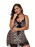 Curvy Charm Sleep Set: Women's Plus Size Lace-Trimmed Nightdress & Matching Underwear