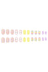 Pink Easter Bunny Cute Nail Stickers 24pieces/ Set