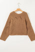 hollow out knit sweater