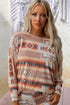 multicolour-aztec-print-puff-sleeve-pullover-and-pants-lounge-outfit