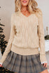 pearl beaded sweater