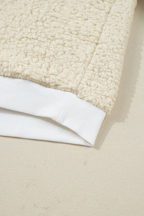 white embroidered sweatshirt