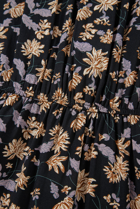 black floral dress