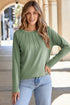 solid color long sleeve top