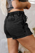 black denim shorts women