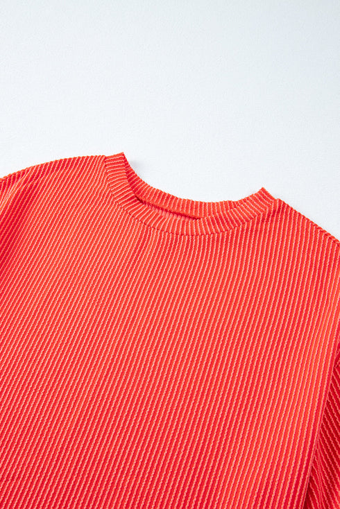 ribbed-textured-knit-loose-fit-tee-and-shorts-set