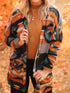 orange-western-tribal-aztec-print-cardigan