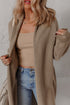 DUNE Solid Color Textured Knit Open Front Oversize Midi Sweater Cardigan