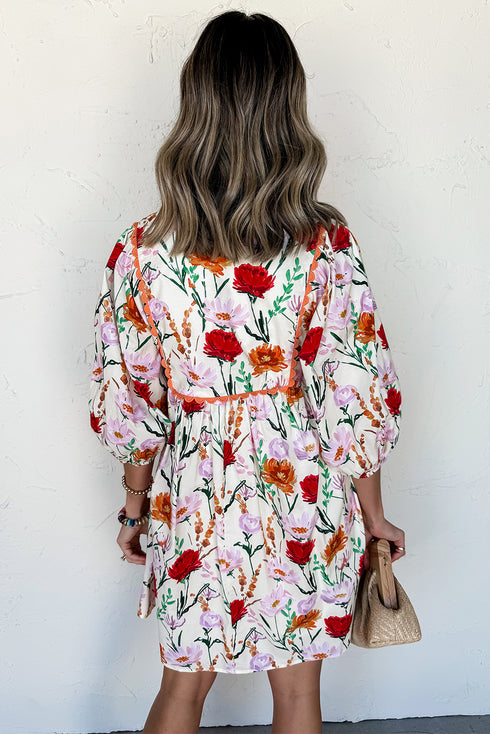 floral mini dress