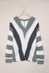 zip-up-v-neck-striped-sweater