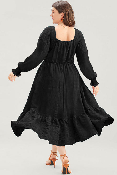 black plus size dress