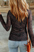 long sleeve mesh top