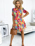 tropical-print-half-sleeve-casual-dress