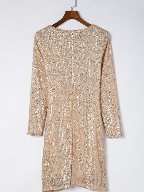 women-deep-v-neck-sequined-slim-dress