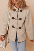 Apricot Toggle Button Teddy Coat