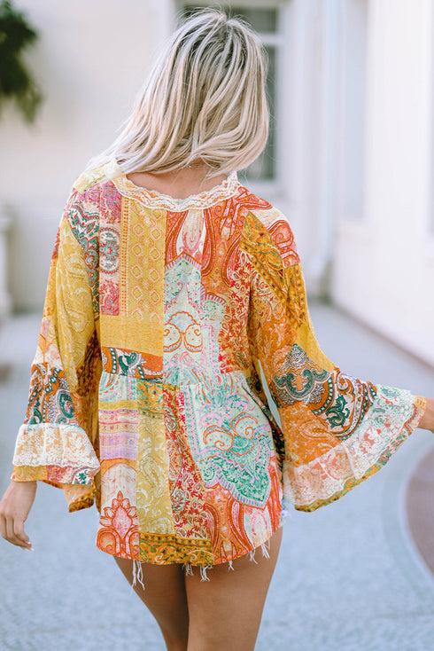 map-printed-v-neck-casual-long-sleeve-blouses