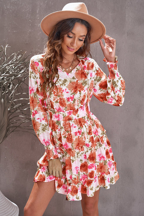 casual-print-knee-long-sleeve-tunic-dresses