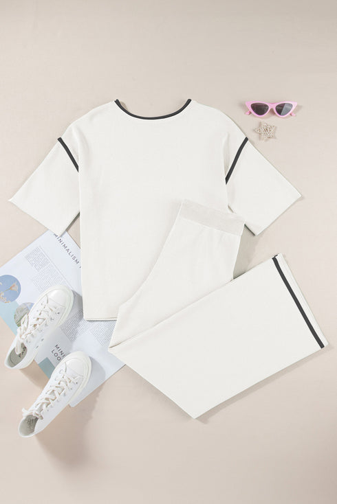 sweater knit 2pcs set