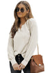 Deep V-Neck Long Sleeve Knitted Sweater