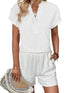 Delicate Eyelet White Shorts Ensemble
