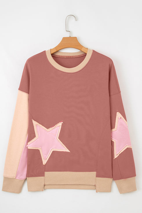 color block sweatshirt