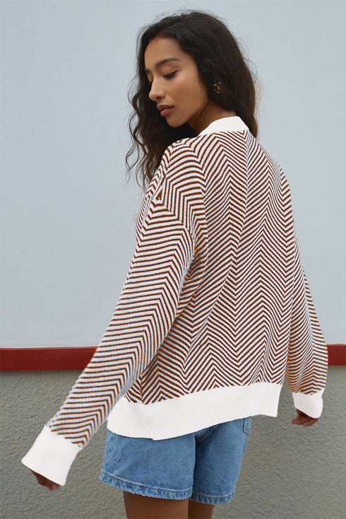 herringbone cardigan