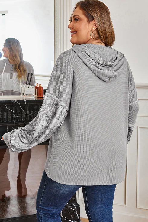 plus size hooded top