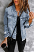 sky-blue-lapel-distressed-raw-hem-buttons-denim-jacket