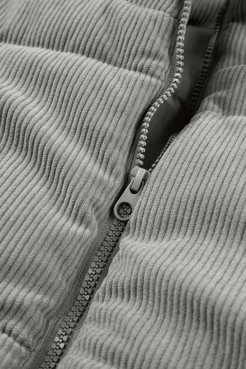 corduroy puffer vest