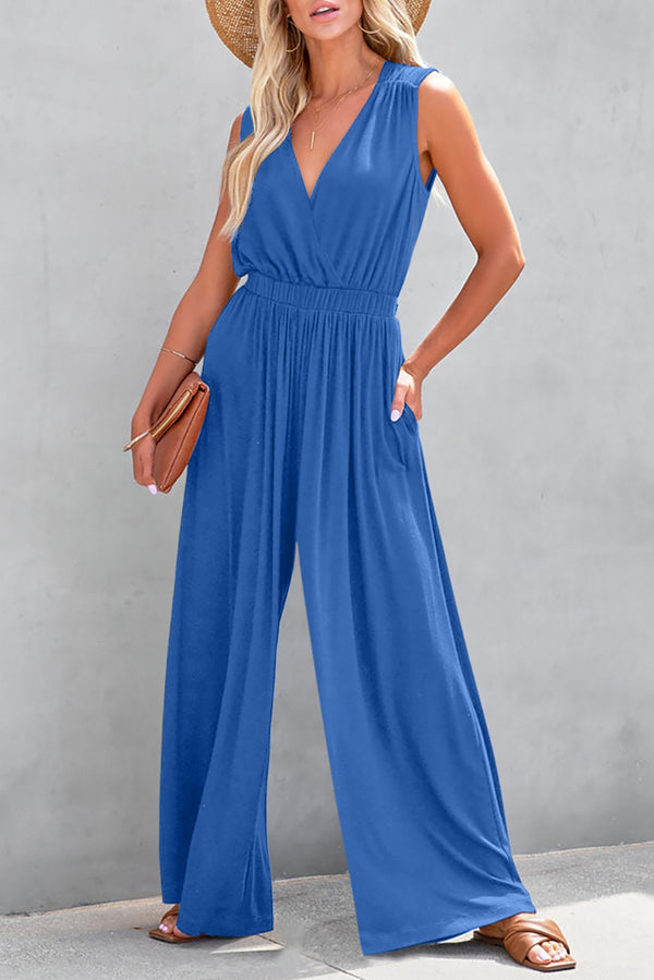 backless wide leg jumpsuit