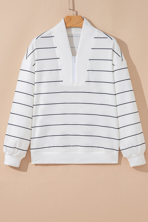 striped print pullover