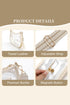 Beige PU Leather Clear PVC Patchwork Single Shoulder Stadium Bag