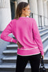 womens hot pink cardigan